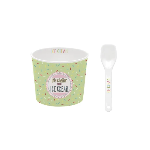 Easy Life Onfleek 2-Piece Ice Cream Set in Box - Green - Easy Life - Image 2