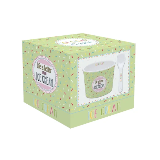 Easy Life Onfleek 2-Piece Ice Cream Set in Box - Green - Easy Life - Image 3