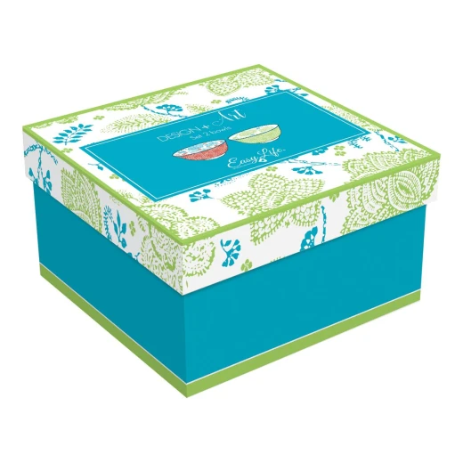 Easy Life Fleur VersaB 2-Piece 15cm Bowl Set in Box - Green & Red - Easy Life - Image 3