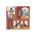 Easy Life Illusion 20-Piece Paper Napkin Set - Multicolored - Easy Life