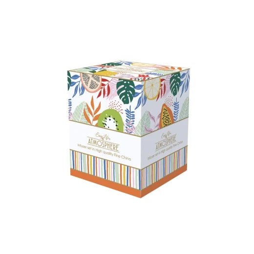 Easy Life Tutti Frutti 350ml Mug with Infuser & Lid in Box - Multicolored - Easy Life - Image 3