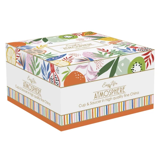 Easy Life Tutti Frutti 400ml 2-Piece Teacup Set in Box - Multicolored - Easy Life - Image 3