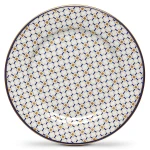 Easy Life Charles Side Plate - Blue & Gold 19.5cm - Easy Life