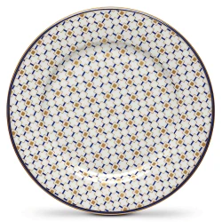 Easy Life Charles Side Plate - Blue & Gold 19.5cm