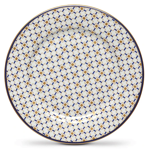Easy Life Charles Side Plate - Blue & Gold 19.5cm - Easy Life - Image 2