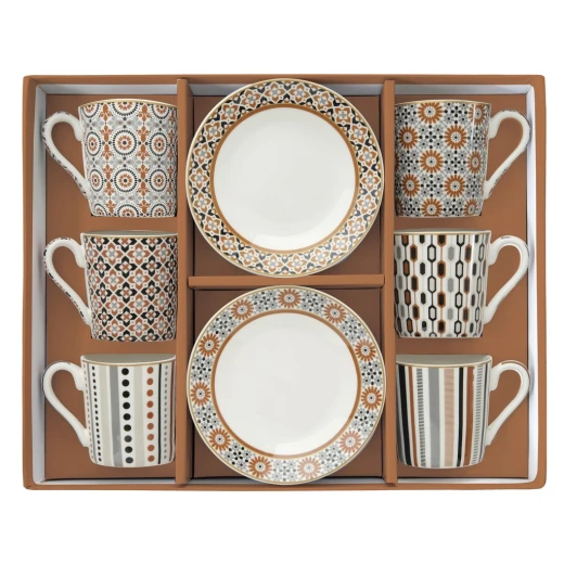 Easy Life Geoethnic 12-Piece Coffee Set - Multicolored - Easy Life - Image 2