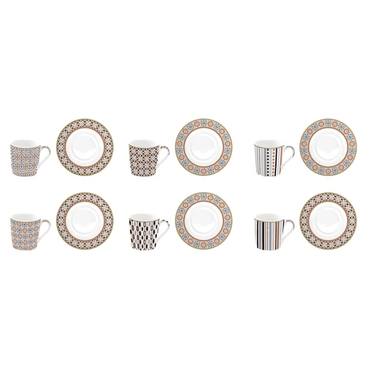 Easy Life Geoethnic 12-Piece Coffee Set - Multicolored - Easy Life - Image 3