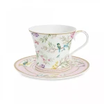 Easy Life Birds Melody 350ml Teacup & Saucer Set - Multicolored - Easy Life