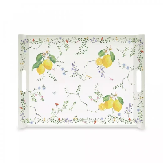 Easy Life Fleurs et Citrons 52x37cm Tray - Multicolored - Easy Life - Image 2