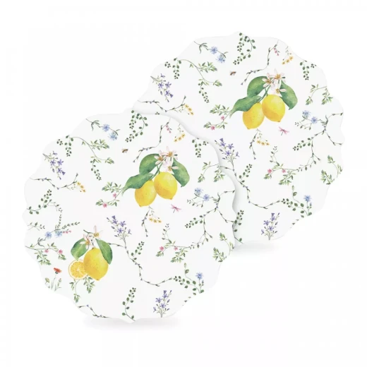 Easy Life Fleurs et Citrons 2-Piece 34.5cm Placemat Set - Multicolored - Easy Life - Image 3