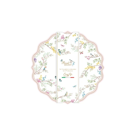 Easy Life Birds Melody 2-Piece 34.5cm Placemat Set - Multicolored - Easy Life - Image 2