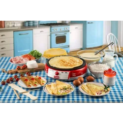 صانعة كريب من Ariete Party Time - أحمر
