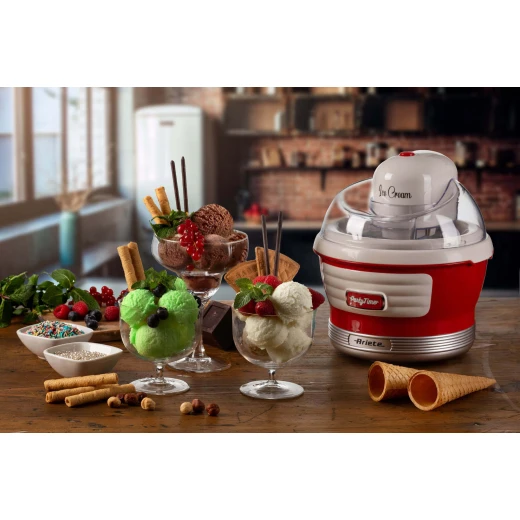ماكينة صنع البوظة من Ariete Party Time - أحمر - اريتي - Image 2