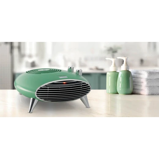 Ariete Vintage Table Fan Heater - Green - Ariete - Image 2