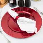 Decorazioni Natalizie 33cm Plastic Underplate - Red - Decorazioni