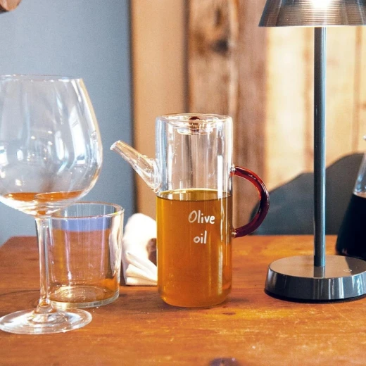 Easy Life Olive Oil 500ml Glass Oil Bottle - Brown Handle - Easy Life - Image 2