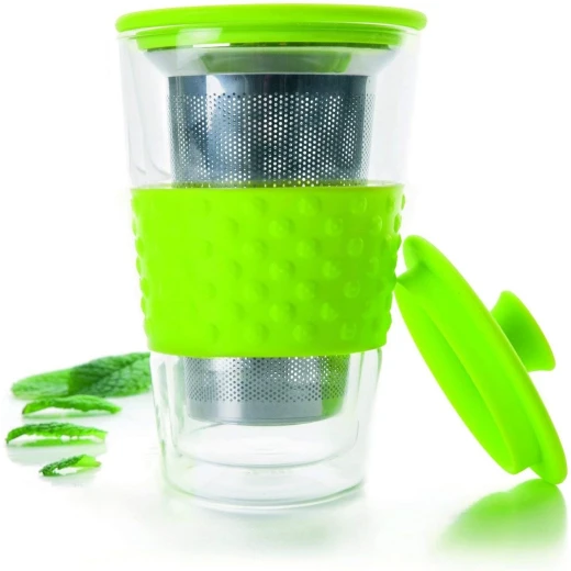 كوب شاي زجاج بفلتر 250 مل من Ibili Vaso - أخضر - ابيلي - Image 2