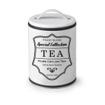 Ibili 11x16cm Tea Canister with Handle - White - Ibili