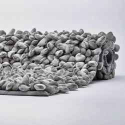Aquanova Rocca Bath Mat - Silver Gray 60x100 cm