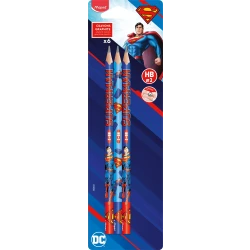 Maped Superman HB Pencils - Pack of 6 | Cool Design & Premium Quality