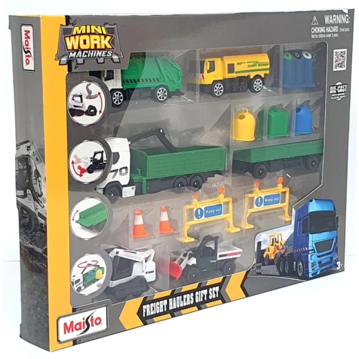 maisto Mini Work Machines - Freight Haulers Gift Set maisto Mini Work Machines - Freight Haulers Gift Set