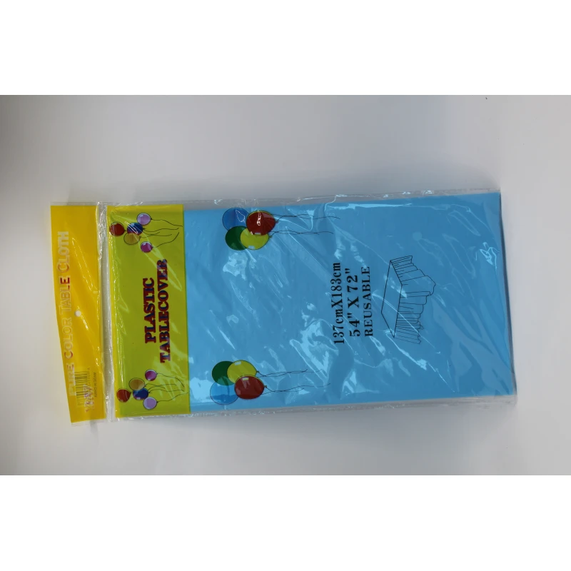 Reusable Plastic Table Cover with Colorful Balloon Design – 137cm × 183cm - Stoys