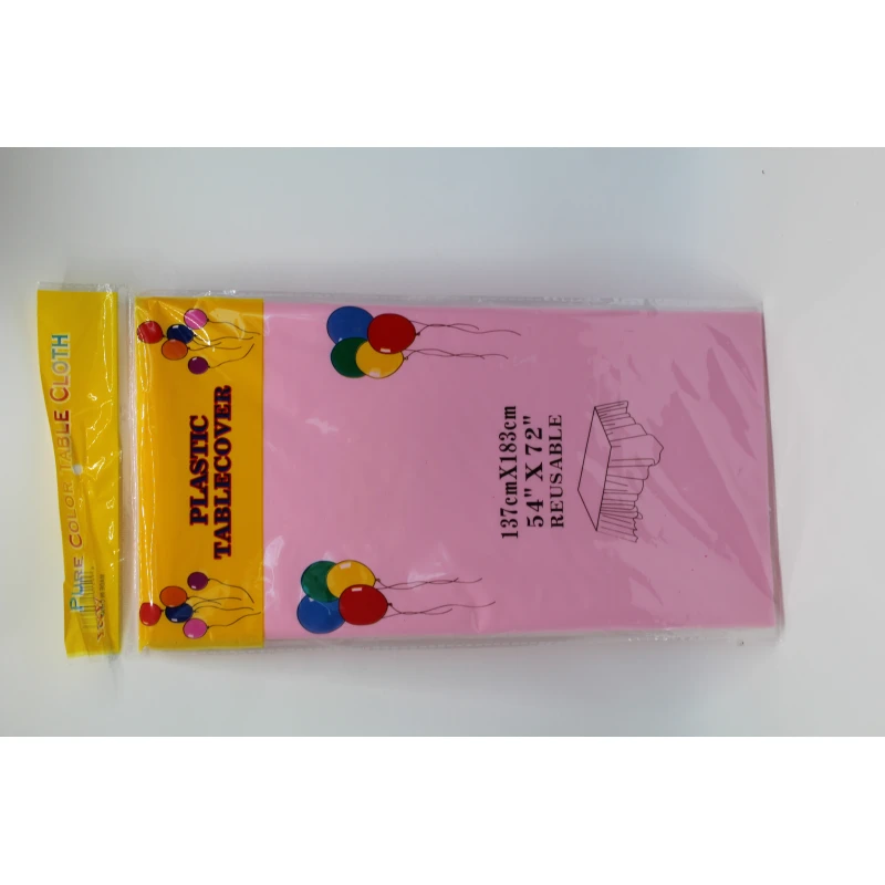 Reusable Plastic Table Cover with Colorful Balloon Design – 137cm × 183cm - Stoys