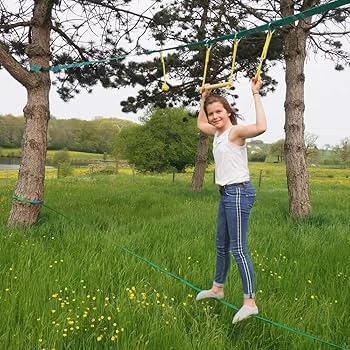 Treelines Classic Slackline - 50 ft, Complete Equipment Set - Hape - Image 2