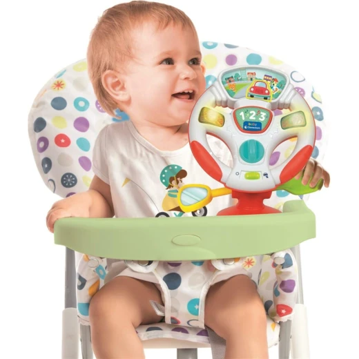 Clementoni – Turn & Drive Activity Wheel – Interactive Steering Toy with Lights & Sounds – Model 17899 – Made in Italy - Clementoni - Image 2