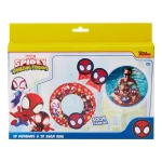 Marvel 3D Arm Bands & Swim Ring Set – Spiderman (Packed in Color Box) Heroic water fun with Spidey—float, splash, and play! - eolo