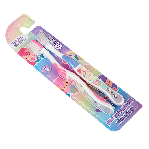 Martinilla Munchkin Kids' Toothbrush Set Two Brushes with Colorful Design & Comfortable Grip - Martinilla - Image 2