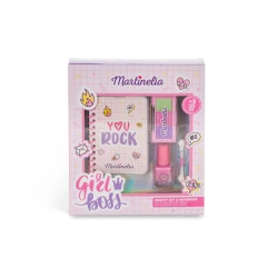 Martinelia "You Rock Beauty Set" Kids' Beauty Kit with Notebook, Nail Polish & File