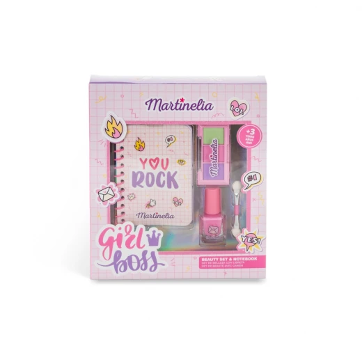 Martinelia "You Rock Beauty Set" Kids' Beauty Kit with Notebook, Nail Polish & File Martinelia "You Rock Beauty Set" Kids' Beauty Kit with Notebook, Nail Polish & File