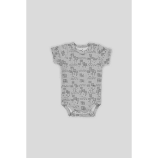 Junior Bodysuit short Sleeve Square flower, (0-3 M), 3 Pcs - Junior Clothing - Image 5