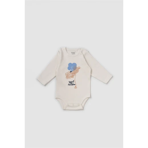 Junior Bodysuit Long Sleeve sea waves, (18-24 M), 3 Pcs - Junior Clothing - Image 3