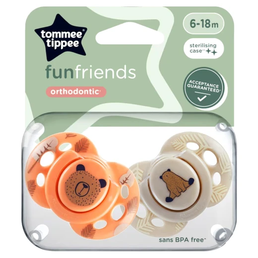 Tommee Tippee Fun Friend, 6-18m, 2 Pieces Tommee Tippee Fun Friend, 6-18m, 2 Pieces