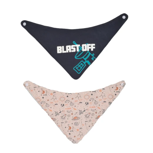 Junior Printed Bib "2 PCS" Space gamer Junior Printed Bib "2 PCS" Space gamer