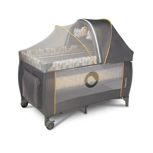 Lionelo Baby Crib Sven, Yellow Scandi - LIONELO - Image 4