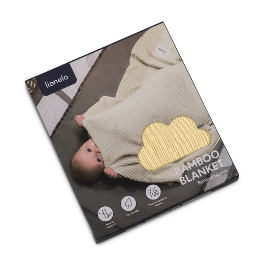 Lionelo Swaddle Bamboo Blanket, Yellow Lemon 100*75 cm - LIONELO - Image 6