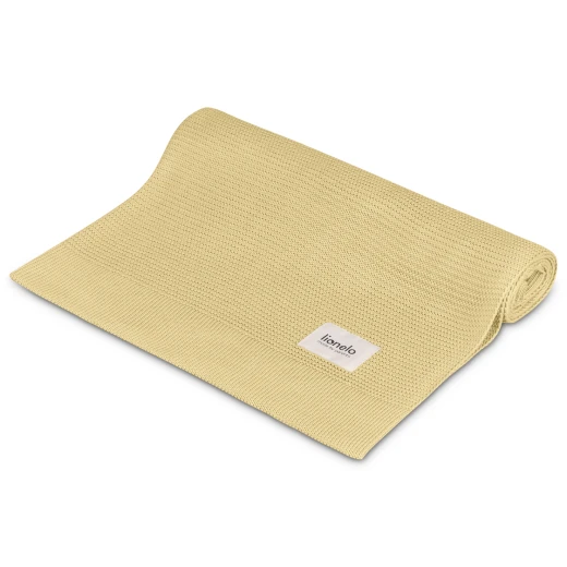 Lionelo Swaddle Bamboo Blanket, Yellow Lemon 100*75 cm - LIONELO - Image 4