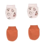 Junior Snow Printed Gloves 2 PCS - Junior Clothing