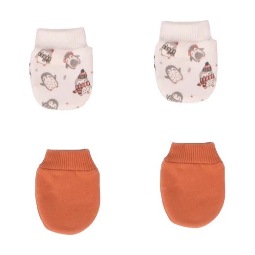 Junior Snow Printed Gloves 2 PCS - Junior Clothing - Image 2