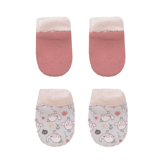 Junior Hello Birde Printed Gloves 2 PCS - Junior Clothing - Image 2