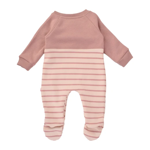 Junior Pink Stripe Printed Bodysuit (0-3 m) - Junior Clothing - Image 2