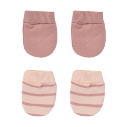 Junior Pink Stripe Printed Gloves 2 PCS