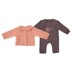 Junior Smell The Flower Bodysuit & Jacket (3-6 m)