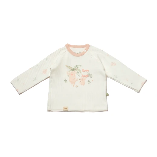 BiOrganic Koala Jungle Sweat Pink (12-18 Months) - BiOrganic - Image 2