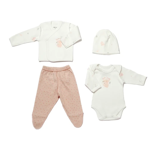 BiOrganic Koala Jungle Newborn 4 Pieces Set Pink (4 Years) - BiOrganic - Image 2