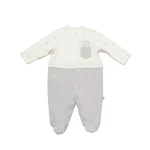 BiOrganic Koala Jungle Romper Grey (6-9 Months) - BiOrganic