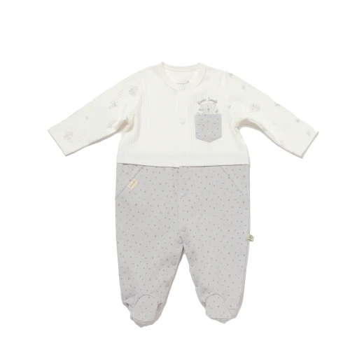 BiOrganic Koala Jungle Romper Grey (6-9 Months) - BiOrganic - Image 2
